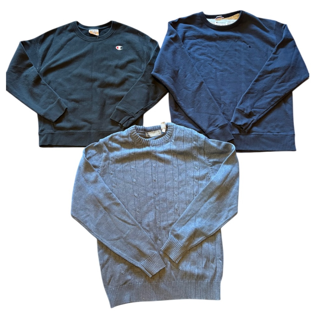 Bundle of 3 Pull Over Men's Sweater (Large) Free Shipping!